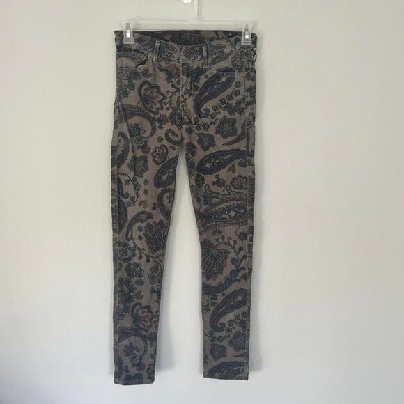 Citizens Of Humanity Paisley Corduroy Thompson Medium Rise Jeans Size 29 - Picture 1 of 8